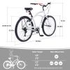 Men's Beach Cruiser Bike, 7 Speed Bicycles, 26"Inch Multiple Colors - as Pic