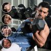 (Total 44lbs, 22lbs each) Weights dumbbells set, Dumbbells for for Men, Women - Vinyl Dumbbell Set for Gym, Home Workout. Pair, black - as pic