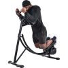 440LBS Deluxe ab machine Folding abdominal crunch coaster Max ab workout equipment for home workouts with Kettlebell style resistance block,black - as