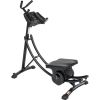 440LBS Deluxe ab machine Folding abdominal crunch coaster Max ab workout equipment for home workouts with Kettlebell style resistance block,black - as
