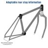26in 1000W Rear Drive With Tires Bicycle Modification Parts Black - as picture