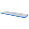 Inflatable Gymnastics Mat with Pump 118.1"x39.3"x3.9" PVC Blue - Blue