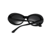 Sunglasses Retro Oval Goggle,vintage Clout Sunglasses Unisex Retro Oval Clout Goggles Sunglasses - BLACK