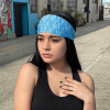 Extra-Wide Sport and Fitness Sweat-Wicking Headband - Blue