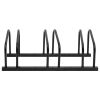 Bike Rack for 3 Bikes Black Steel - Black
