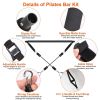 Pilates Bar Kit with 180LBS Resistance Bands Multifunctional Pilates Yoga Toning Bar Full Body Exercise  - 180lbs