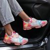 Fashion Mesh Cozy Running Sport Shoes Women Lace Up Sneakers - Colorful - 10