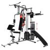 Multi-functional Home Gym with 1 Boxing Bag 143.3 lb - Black