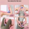 1pc Pelvic Trainer Postpartum Recovery Body Shaping Leg Butt Exercise - Pink