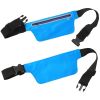 Unisex Sport Waist Pack Running Belt Bag Pouch Adjustable Bounce Free Sweat-Proof Lightweight Slim - Blue