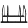 Bike Rack for 2 Bikes Black Steel - Black