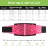 Women's waist trainer Neoprene sauna sweat training belt waist shaping belt (pink) S size - default