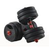 62 LBS Weights dumbbells set; Adjustable Dumbbell Barbell Kettlebells Weight Pair; Kettlebells design for each plate; Free Weights Dumbbells 3 in 1 se