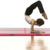 Inflatable Gymnastics Mat with Pump 118.1"x39.3"x3.9" PVC Pink - Pink