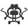 Rowing Machine 4 Level Hydraulic Resistance - Black