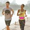 Unisex Sport Waist Pack Running Belt Bag Pouch Adjustable Bounce Free Sweat-Proof Lightweight Slim - Pink