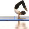 Inflatable Gymnastics Mat with Pump 118.1"x39.3"x3.9" PVC Blue - Blue
