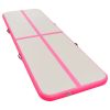 Inflatable Gymnastics Mat with Pump 118.1"x39.3"x3.9" PVC Pink - Pink