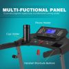 Home Use Max 2.5HP 250 LBS Capacity Incline Multi-function Foldable Electric Treadmill - as Pic