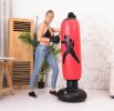 Free Standing Inflatable Punching Bag, Adults Teenage Fitness Sport Stress Relief Boxing Target, Heavy Training Bag - red