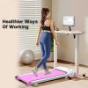 Under Desk Treadmill , Walking Treadmill 2 in 1 for Walking , Quiet and Powerful, Installation-Free - as Pic