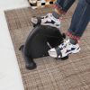 Portable Stationary Indoor MINI Exercise Machine Bike with LCD Display Calorie Counter - balck - as Pic