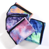 Tie-Dye Yoga Towel - Sweat Absorbent, Non-Slip Bikram, Kundalini, Hot Yoga Mat Size Towel - Yellow/ Blue