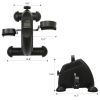 Portable Stationary Indoor MINI Exercise Machine Bike with LCD Display Calorie Counter - balck - as Pic
