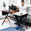 Indoor Under Desk Arms Legs Folding Pedal Exercise Bike With Electronic Display - Black - Exercise & Fitness