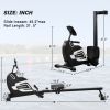 Magnetic Rowing Machine Folding Rower with 14 Level Resistance Adjustable; LCD Monitor and Tablet Holder for Foldable Rower Home Gym Cardio Workout -