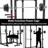 Multi-functional Power Cage,Home Adjustable Pullup Squat Rack 1000Lbs Capacity Comprehensive Fitness Barbell Rack
 - General