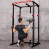 Multi-functional Power Cage,Home Adjustable Pullup Squat Rack 1000Lbs Capacity Comprehensive Fitness Barbell Rack
 - General