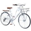 7 Speed, Aluminium Alloy Frame, Coffee Cup Holder ,Multiple Colors 26 Inch Ladies Bicycle - as Pic