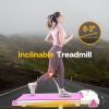 Under Desk Treadmill , Walking Treadmill 2 in 1 for Walking , Quiet and Powerful, Installation-Free - as Pic
