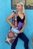 Yoga Mat Carrying Tote Bag with Large Pockets - Exotic Saffron