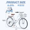 7 Speed, Aluminium Alloy Frame, Coffee Cup Holder ,Multiple Colors 26 Inch Ladies Bicycle - as Pic