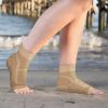 Compression Sports Ankle Brace; Heel Protector For Pain Relief; Outdoor Sports Accessories - Skin Tone - L-XL
