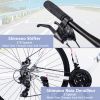 24 Speed Hybrid bike Disc Brake 700C Road Bike For men women's City Bicycle - as Pic