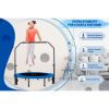 40"/48" Mini Trampoline with Adjustable Handbar ‚Äì Round Foldable Rebounder Fitness Trampoline for Kids & Adults - 48-inch