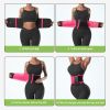 Women's waist trainer Neoprene sauna sweat training belt waist shaping belt (pink) S size - default