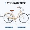 Ladys Bike, 7 Speed, Steel Frame, Multiple Colors - as Pic