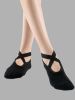 1pair Criss Cross Yoga Socks - one-size