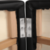 84'' 2 Sections Adjustable Folding Massage Bed, Black - Black