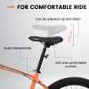 A26322 26-inch mountain bike adult aluminum frame shock absorbing front fork bike 21-speed disc brake mountain bike - as Pic
