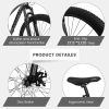 A2757 27 inch Mountain Bike 21 Speeds, Suspension Fork, Aluminum Frame Disc-Brake for Men Women Mens MTB Bicycle Adlut Bike - as Pic
