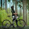 A2757 27 inch Mountain Bike 21 Speeds, Suspension Fork, Aluminum Frame Disc-Brake for Men Women Mens MTB Bicycle Adlut Bike - as Pic