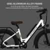 AOSTIRMOTOR 26&quot; Tire 350W Electric Bike 36V 10AH Removable Lithium Battery City Ebike for Adults Girls G350 New Model - as Pic