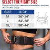 Weight Lifting Belt Leather Fitness Belt for Strength Training Unisex Black - Red and Black - Leather