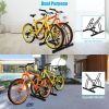 Living Room Bike Stand Cycling Rack Floor Storage Organizer For 2-Bicycle - Black - Bike Stand Cycling Rack